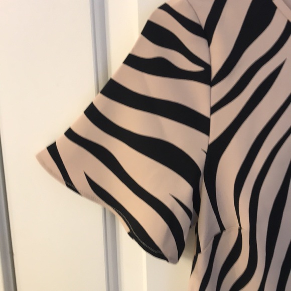 Ann Taylor zebra print shift mini dress - Picture 5 of 9